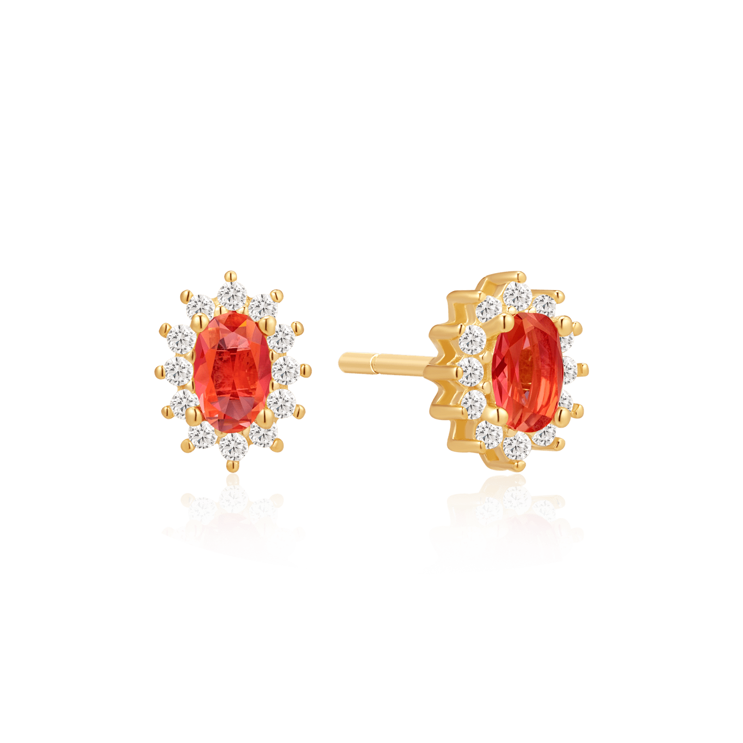 Sølvforgyldt ørestikker F10262001 - Urma.dk