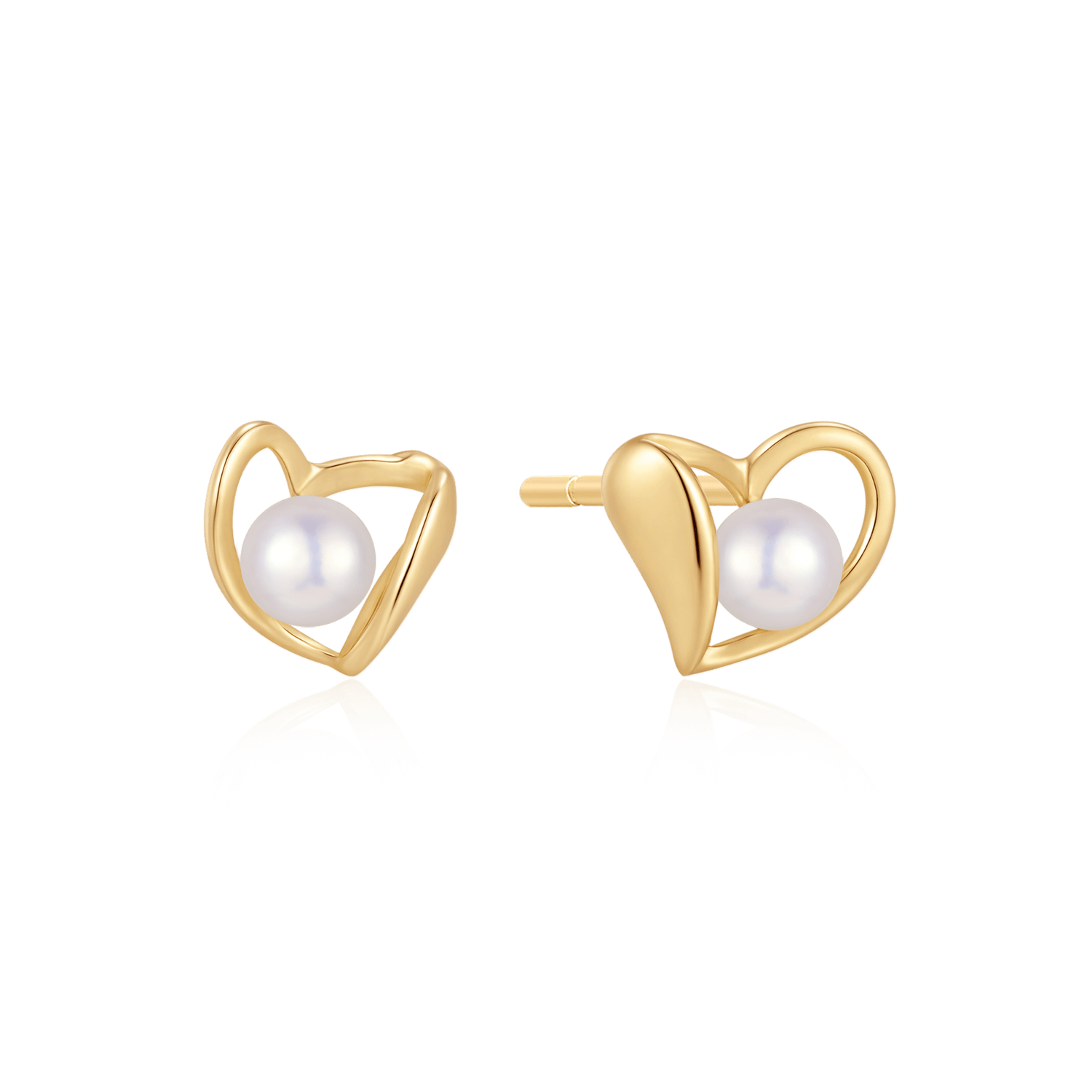 Sølvforgyldt ørestikker F10262660 - Urma.dk