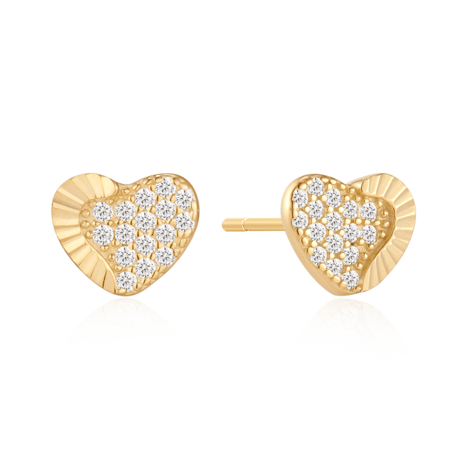 Sølvforgyldt ørestikker F10262665 - Urma.dk