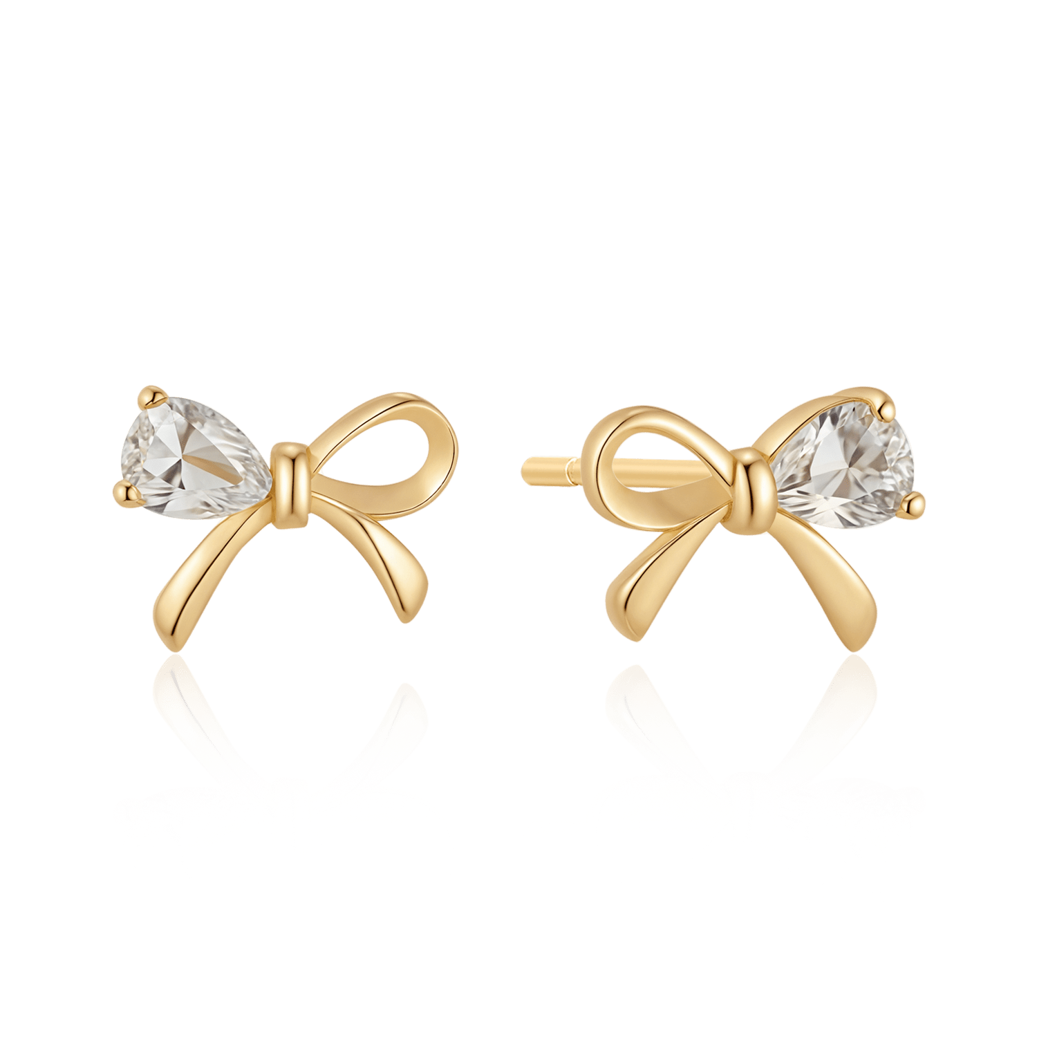 Sølvforgyldt ørestikker F10262773 - Urma.dk