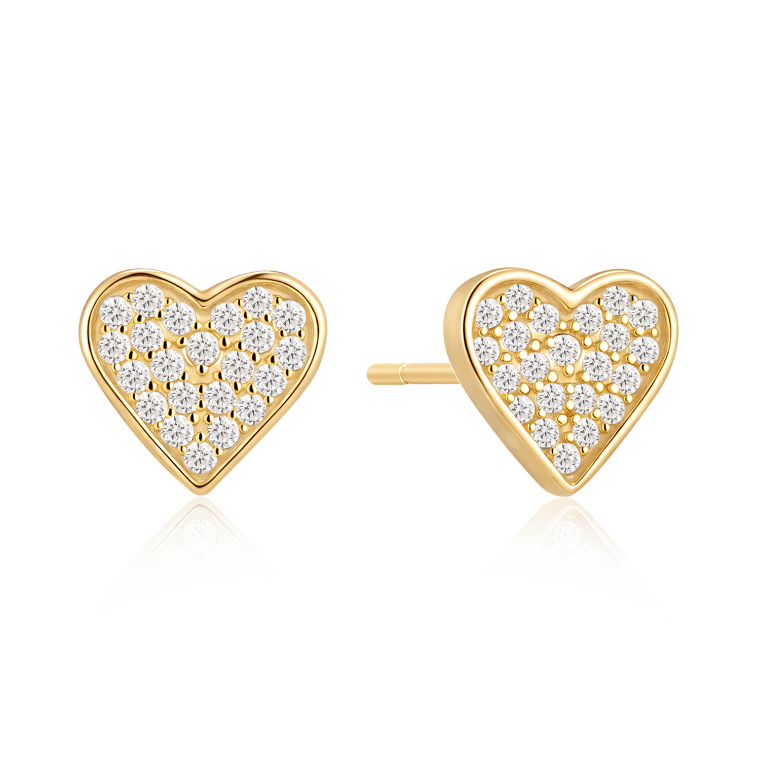 Sølvforgyldt ørestikker F10262776 - Urma.dk