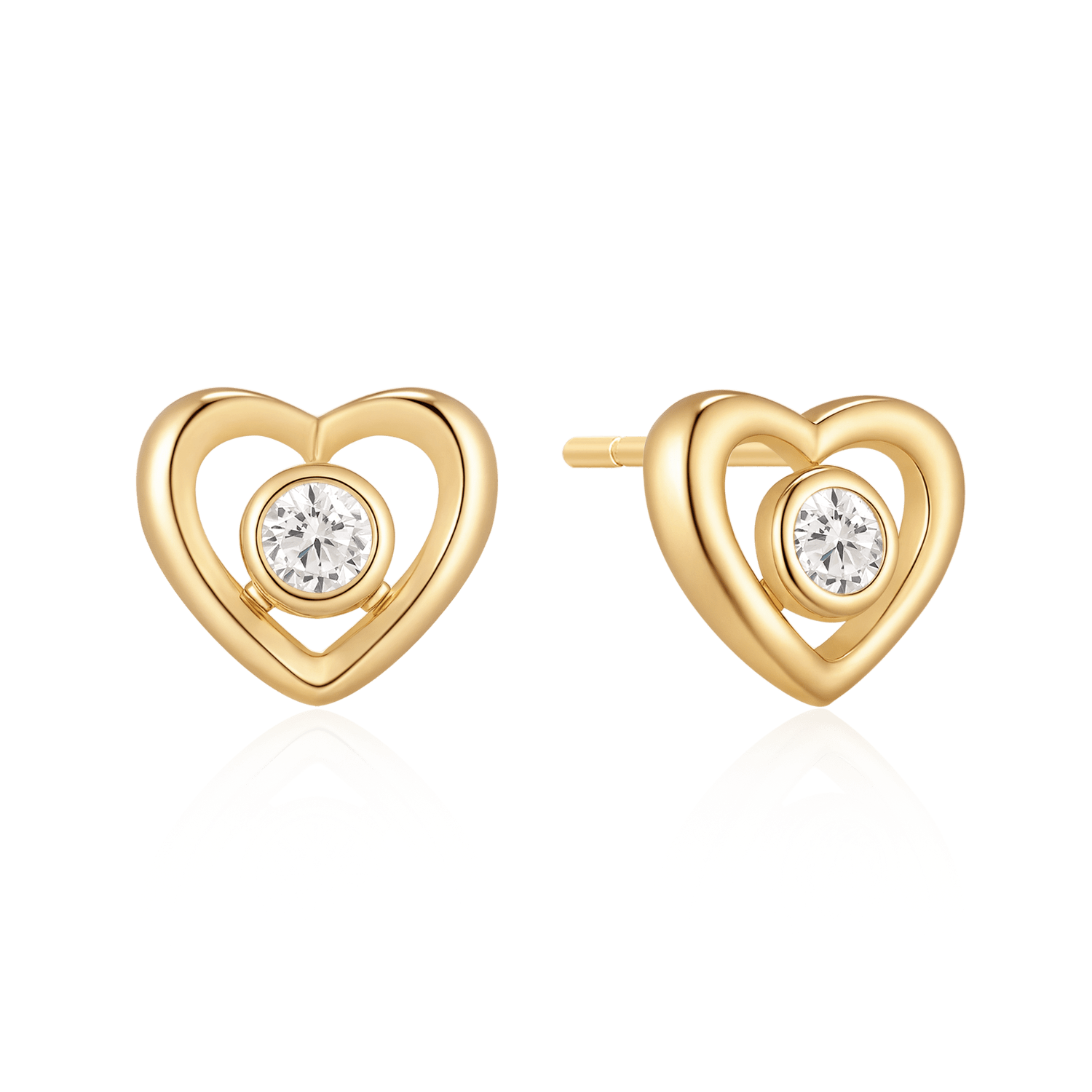 Sølvforgyldt ørestikker F10262998 - Urma.dk