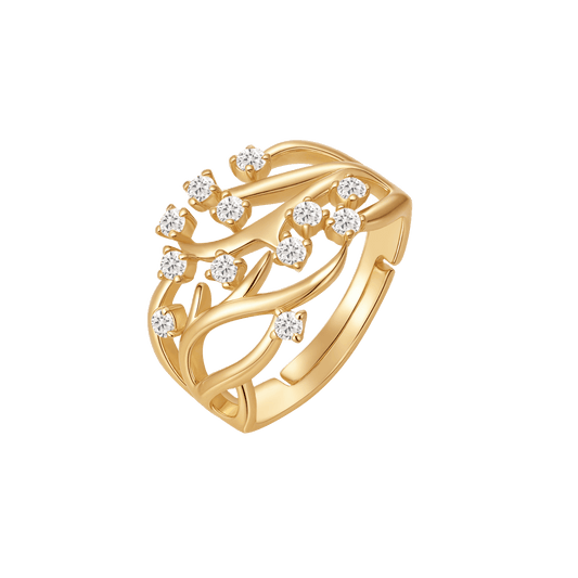 Sølvforgyldt ring F12249309 - Urma.dk