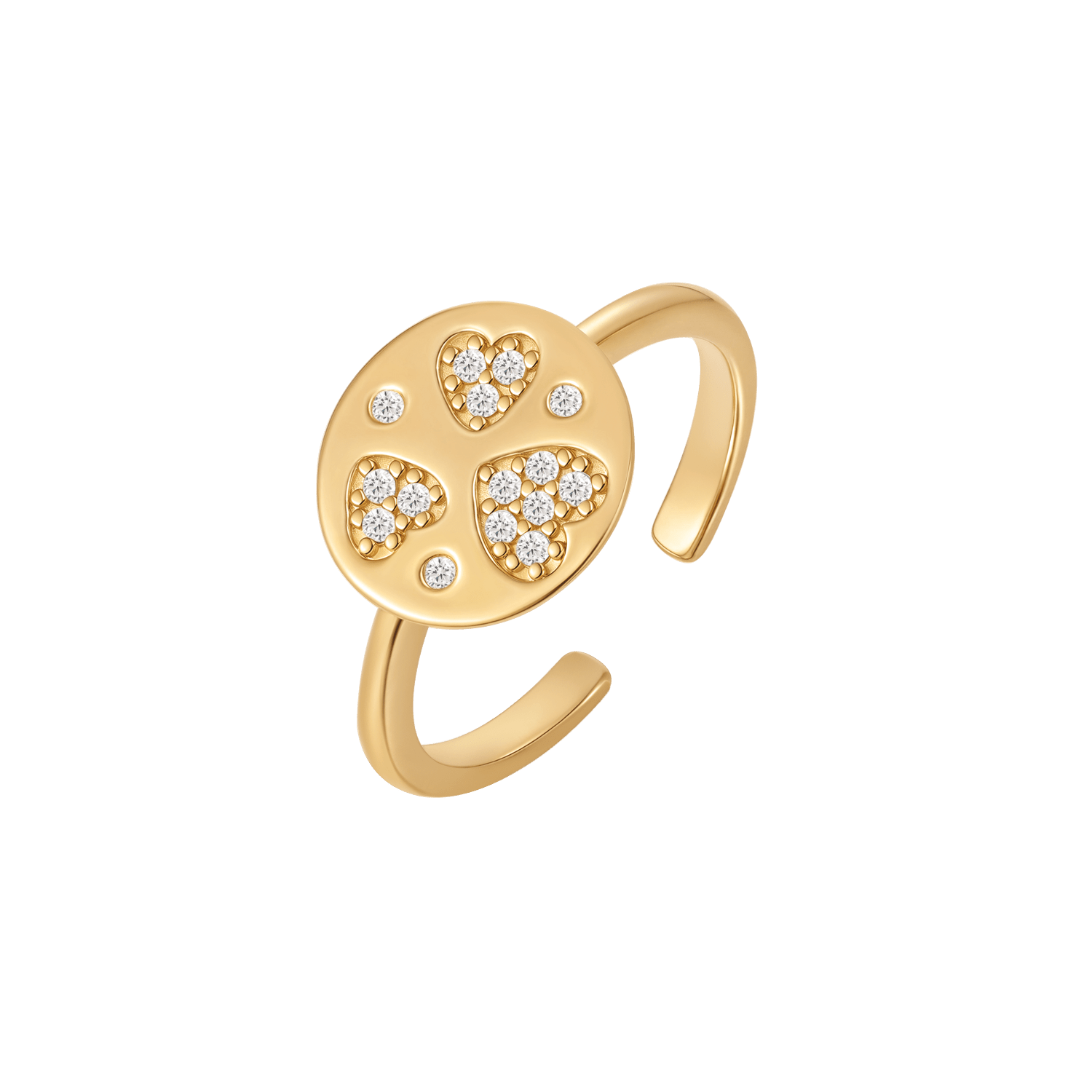 Sølvforgyldt ring F12249310 - Urma.dk