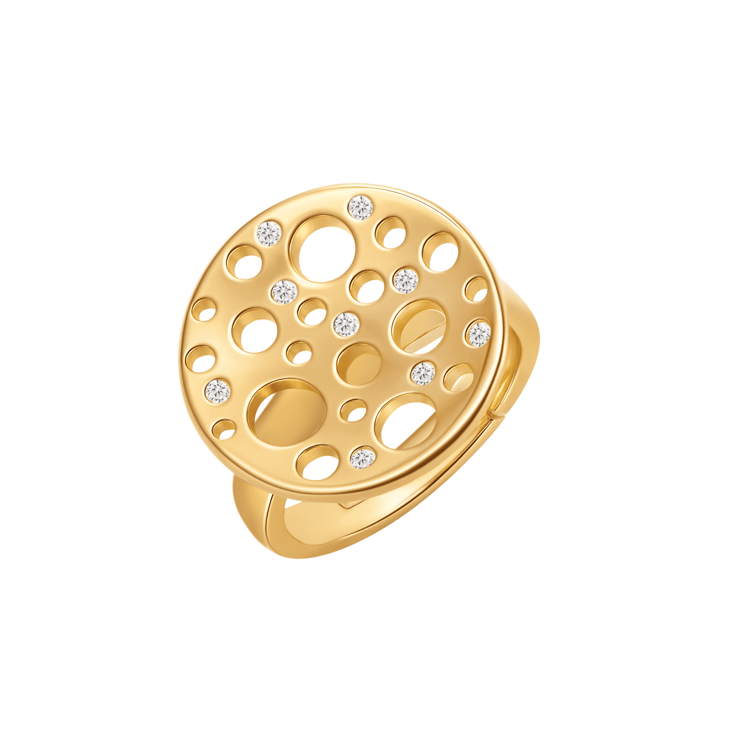 Sølvforgyldt ring F12249313 - Urma.dk