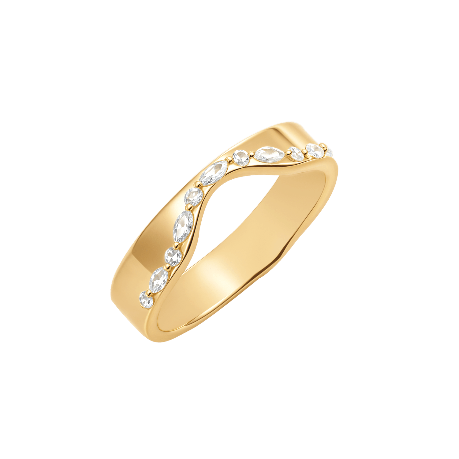 Sølvforgyldt ring F12249317 - Urma.dk