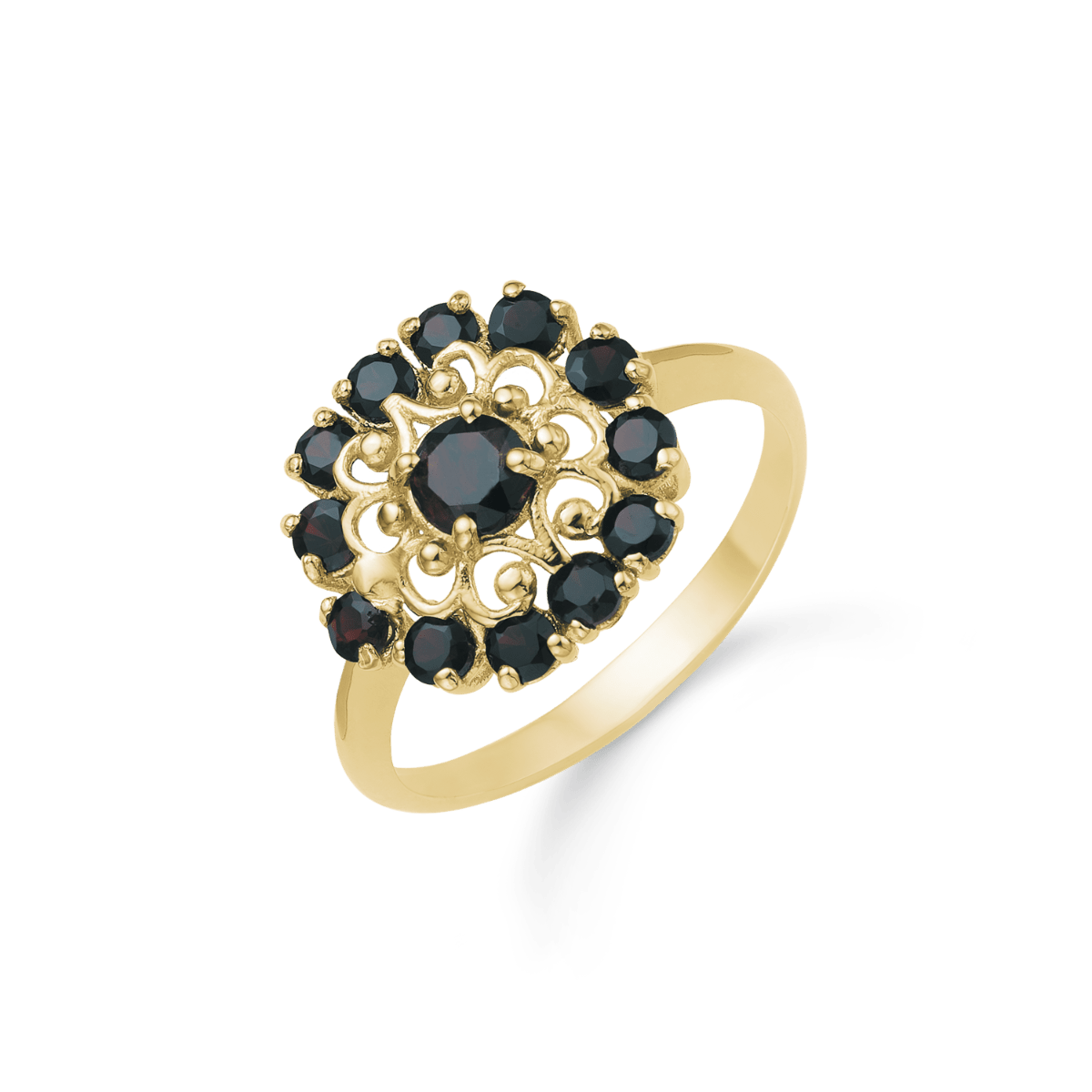 Sølvforgyldt ring F12253004 - Urma.dk