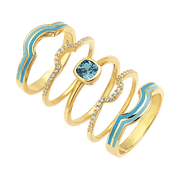 Sølvforgyldt ring F12323973 - Urma.dk