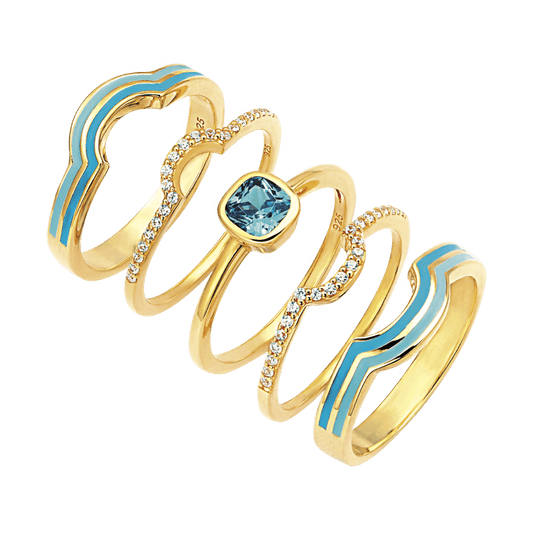 Sølvforgyldt ring F12323973 - Urma.dk