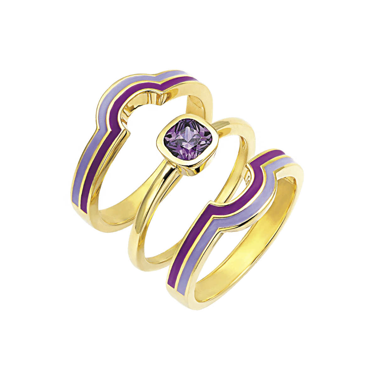 Sølvforgyldt ring F12323974 - Urma.dk