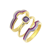 Sølvforgyldt ring F12323974 - Urma.dk