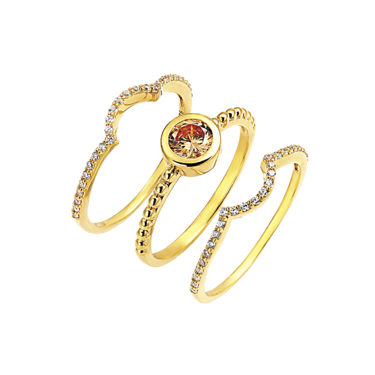Sølvforgyldt ring F12323975 - Urma.dk