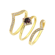 Sølvforgyldt ring F12323976 - Urma.dk