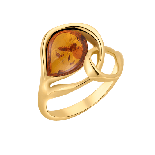 Sølvforgyldt ring F22165157 - Urma.dk
