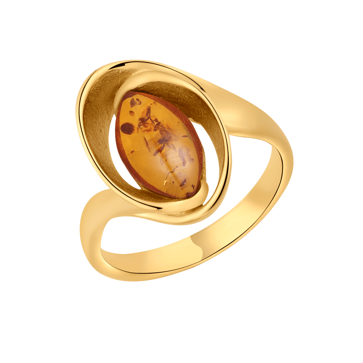 Sølvforgyldt ring F22165159 - Urma.dk