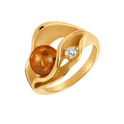 Sølvforgyldt ring F22165160 - Urma.dk