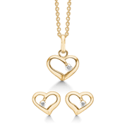 Sølvforgyldt smykkesæt FS239068 - Urma.dk