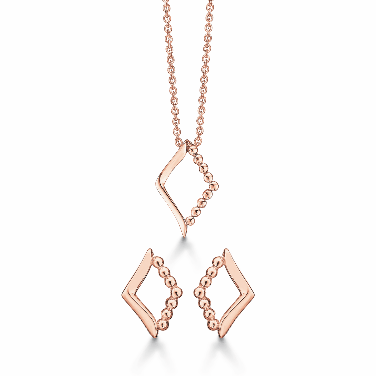 Sølvforgyldt smykkesæt RFS247004 - Urma.dk