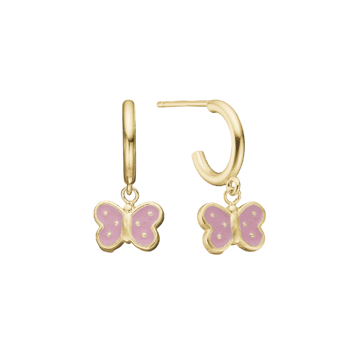 Sommerfugl halvcreol, forg sølv - Urma.dk