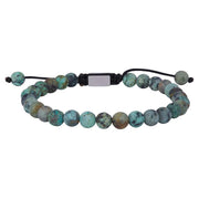 SON armbånd African Turquoise matt 19cm - 25cm - Urma.dk