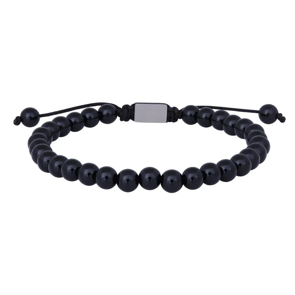 SON armbånd black onyx19cm - 25cm - Urma.dk