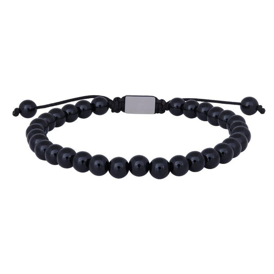 SON armbånd black onyx19cm - 25cm - Urma.dk