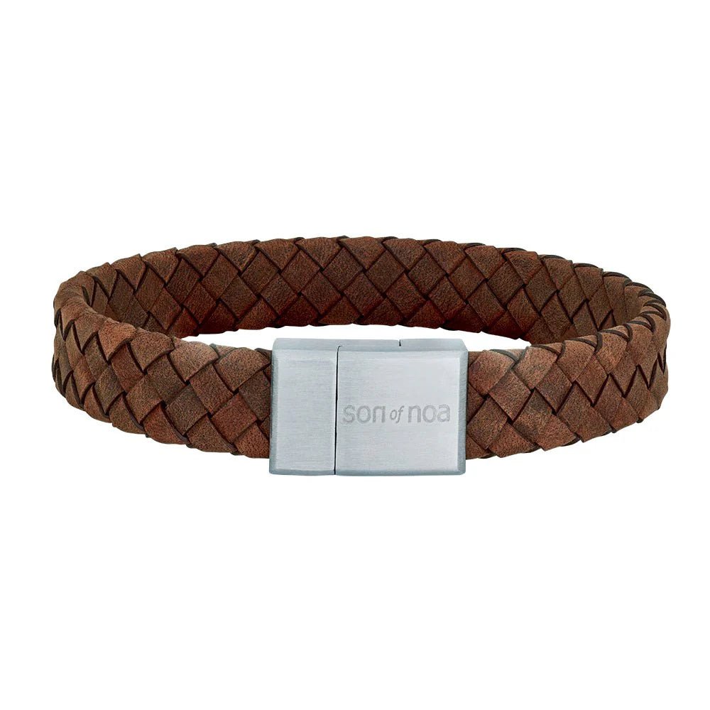 SON armbånd brun kalveskind 12mm - Urma.dk