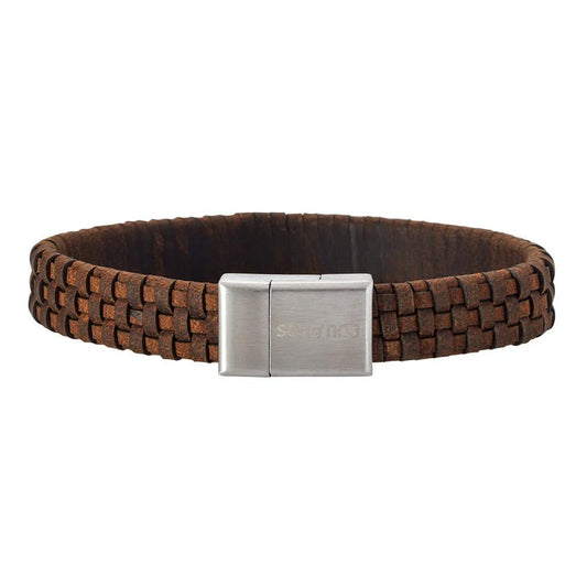 SON armbånd brun kalveskind 12mm - Urma.dk