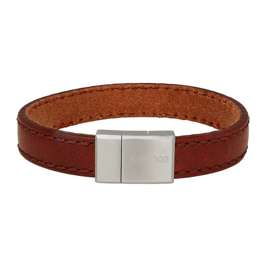 SON armbånd brun kalveskind 12mm - Urma.dk