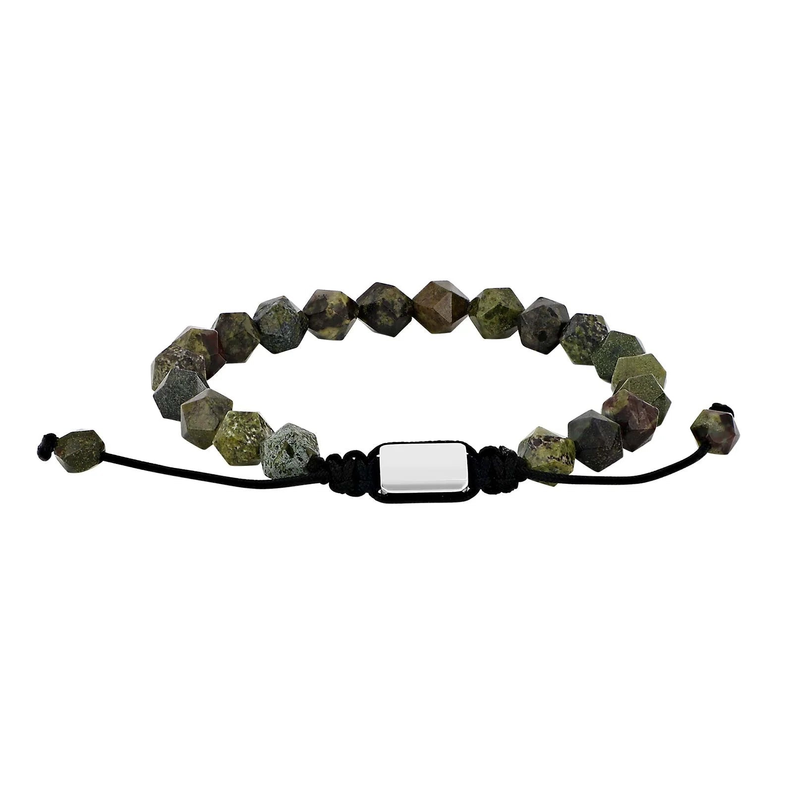 SON armbånd dragon blood jasper stål 8mm - Urma.dk