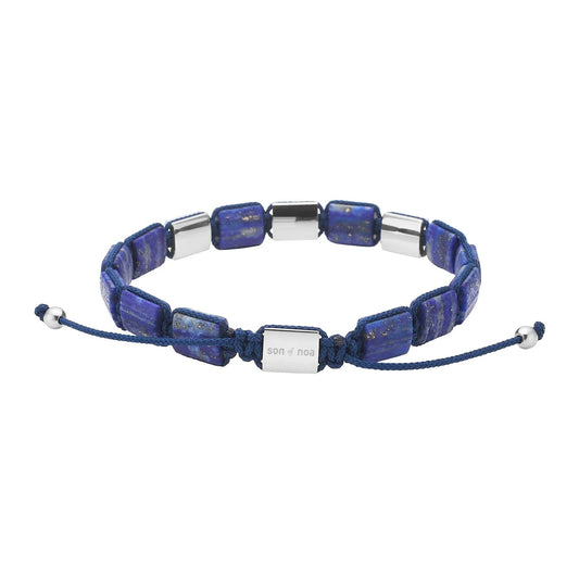 SON armbånd lapis og stål - Urma.dk