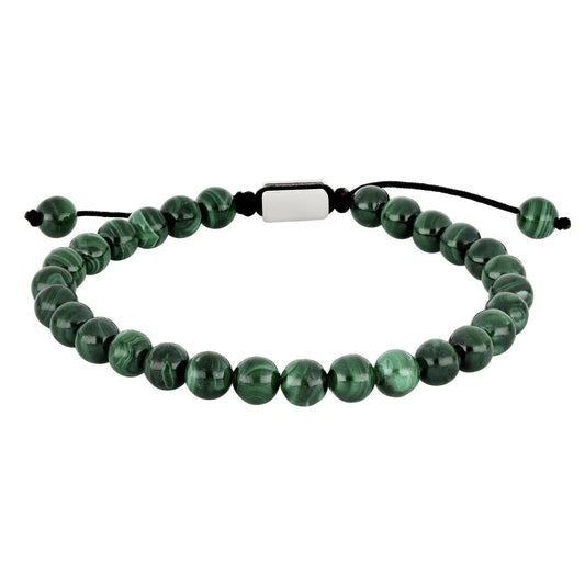 SON armbånd malakit 19 - 25cm - Urma.dk