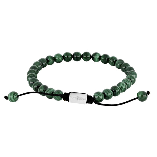SON armbånd malakit 19 - 25cm - Urma.dk