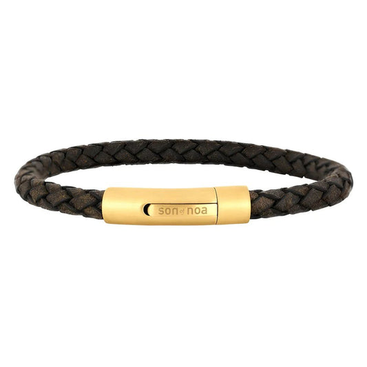 SON armbånd mørkebrun kalveskind IPG - Urma.dk