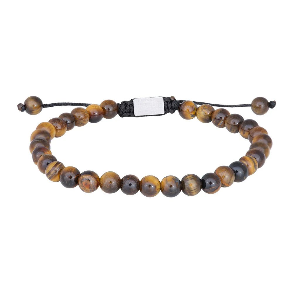 SON armbånd yellow tiger eye 19 - 25cm - Urma.dk