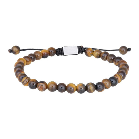 SON armbånd yellow tiger eye 19 - 25cm - Urma.dk