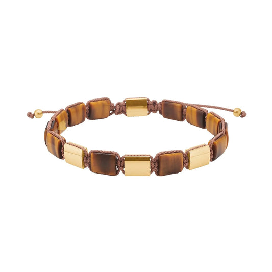 SON armbånd yellow tiger eye og IP gold - Urma.dk