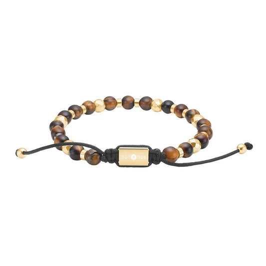 SON armbånd yellow tiger eye og IP gold - Urma.dk