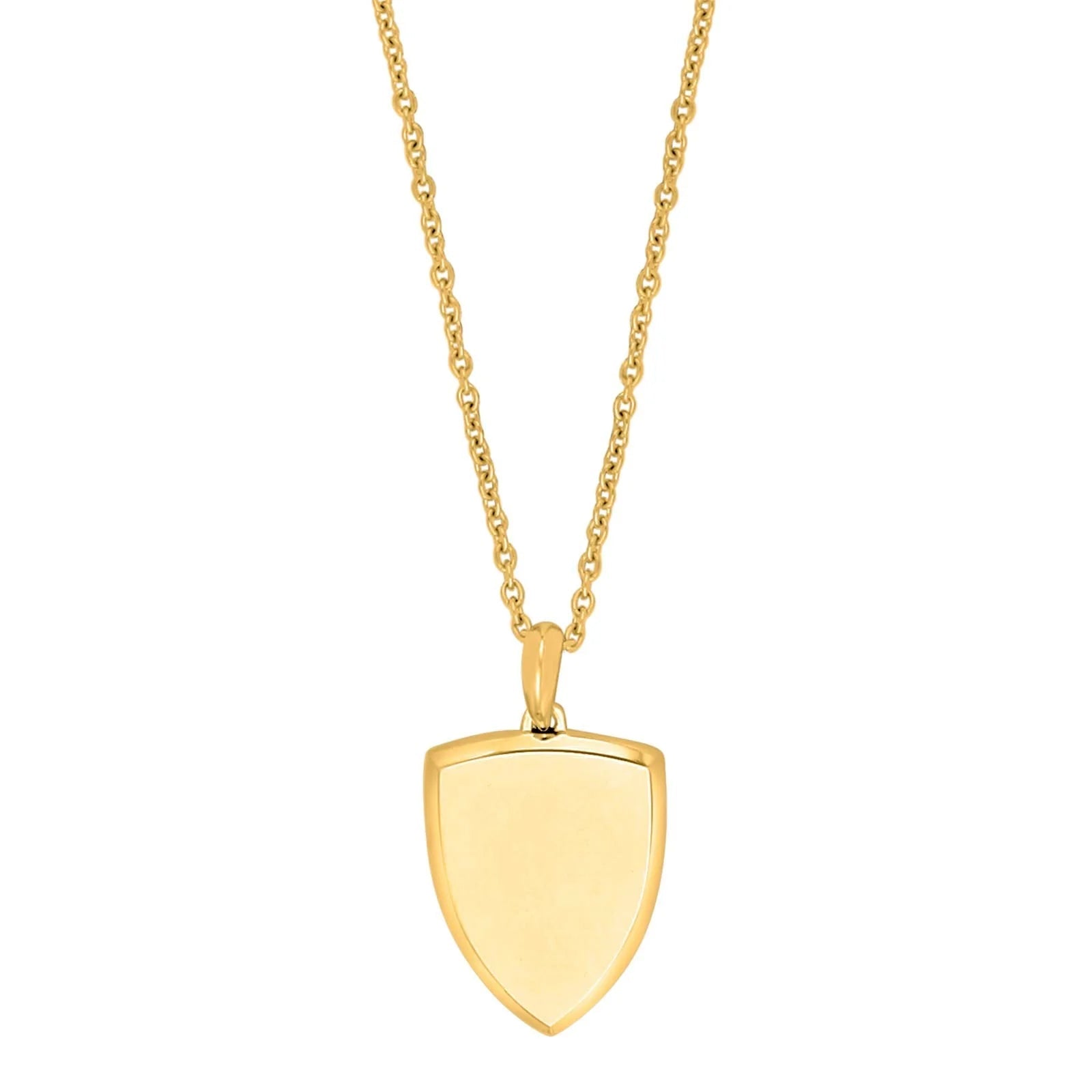 SON kæde stål IP gold med skjold - Urma.dk