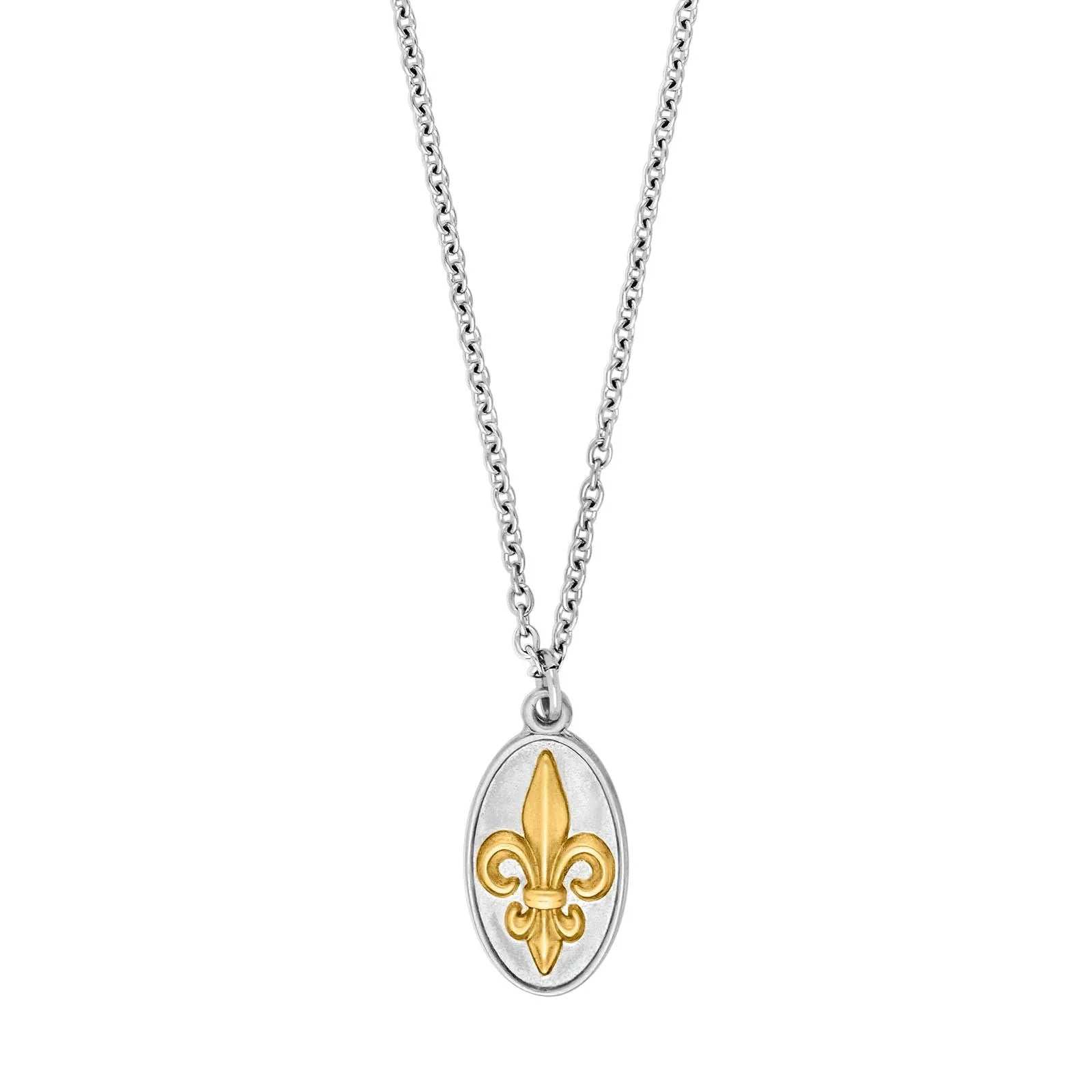 SON kæde stål med fredslilje - Urma.dk