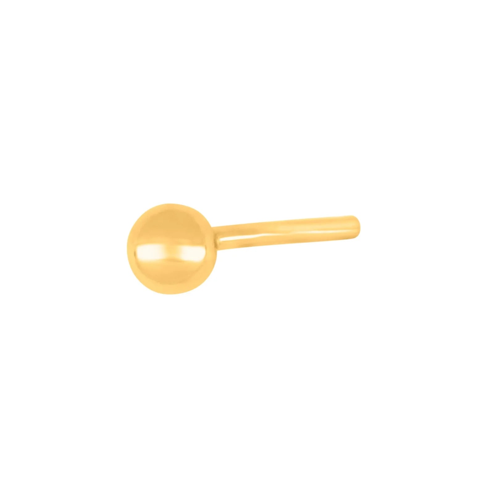 SON stål ørestik IP gold kugle 3mm 1 stk. - Urma.dk