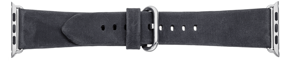 Sort læderrem til iWatch - 38 mm - Urma.dk