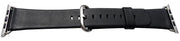 Sort læderrem til iWatch - 42 mm - Urma.dk