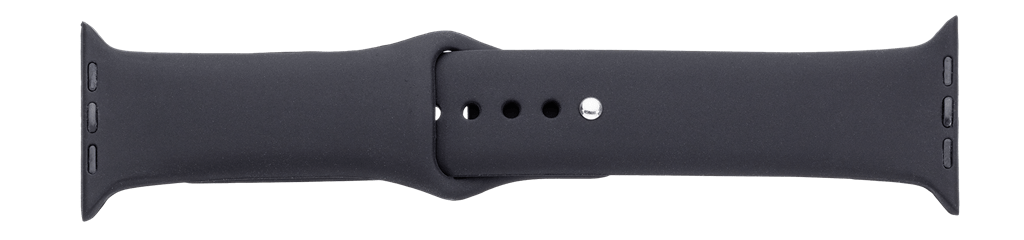 Sort silikone urrem til iWatch - 42 mm - Urma.dk