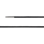 Sort vokset bomuldsrem med 925/ - Bajonet lås - Urma.dk