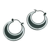 Stål creoler 43233008 - Urma.dk