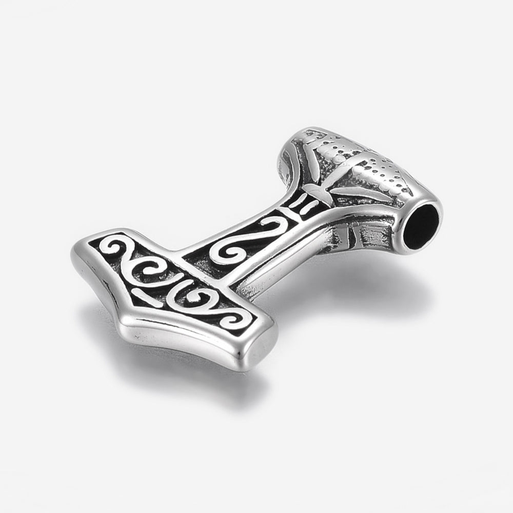 Stål vedhæng - Thors hammer - Urma.dk