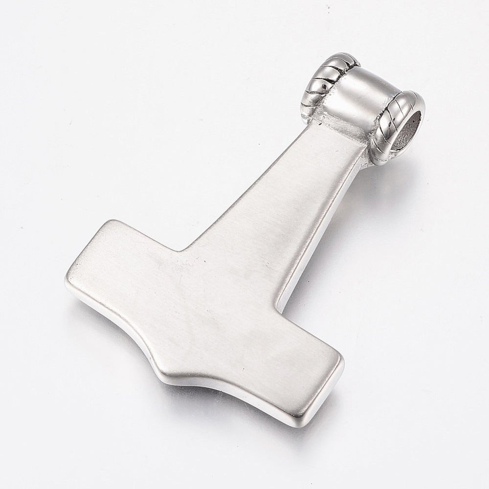 Stål vedhæng - Thors hammer - Urma.dk