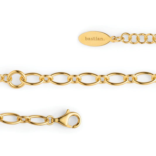 Sterling sølv armbånd, fg., poliert, 45+3cm - Urma.dk