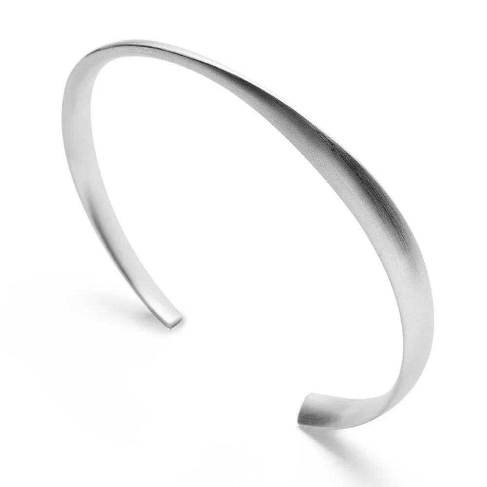 Sterling sølv Armring, mat - Urma.dk